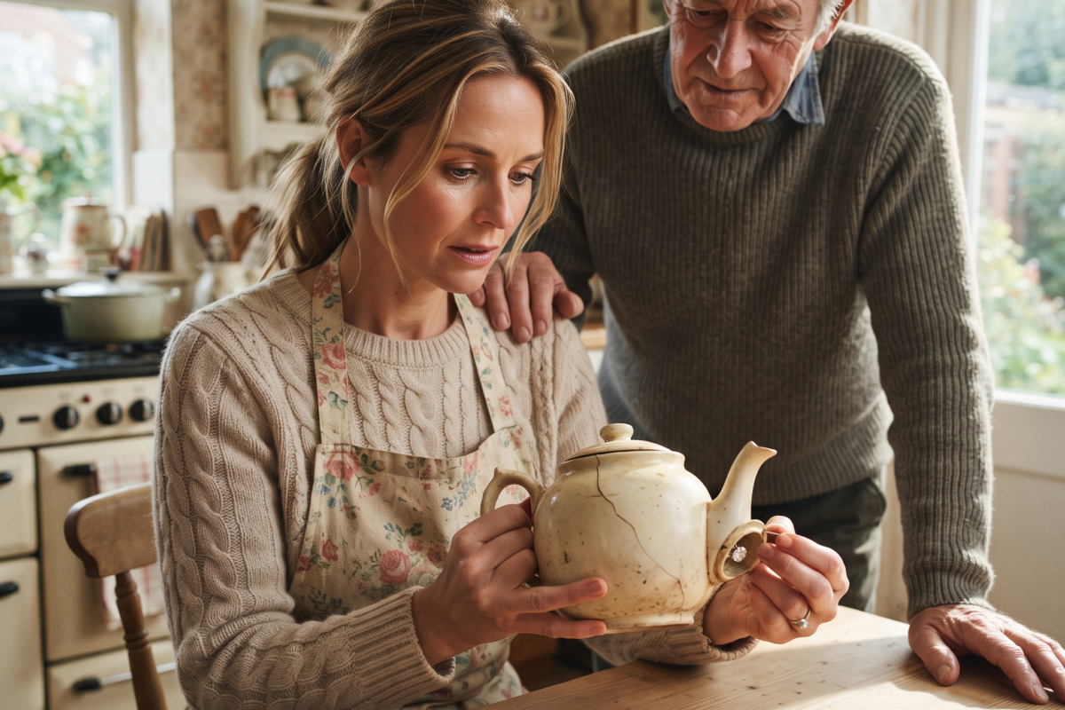 They Gave Me My Mother’s Cracked Teapot — Then I Found the Diamond Ring She Had Hidden in the Handle