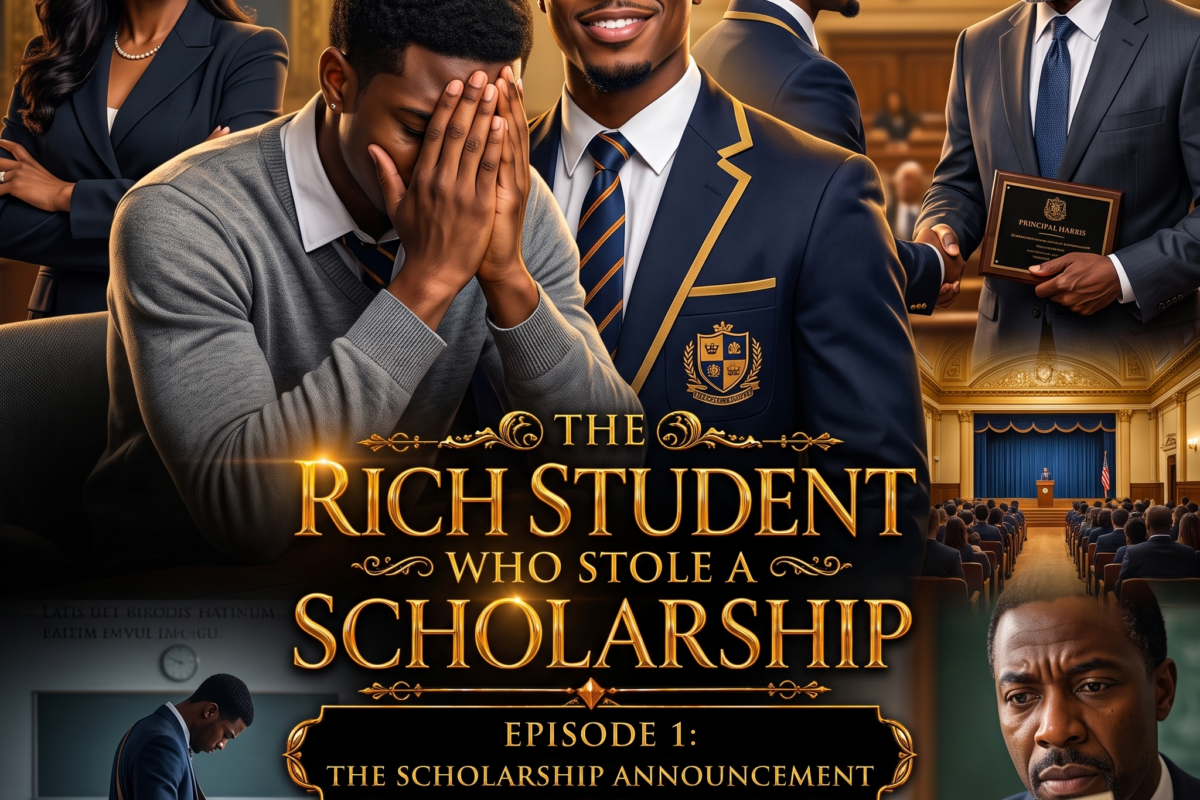 THE RICH STUDENT WHO STOLE A SCHOLARSHIP – EPISODE 1: THE SCHOLARSHIP ANNOUNCEMENT