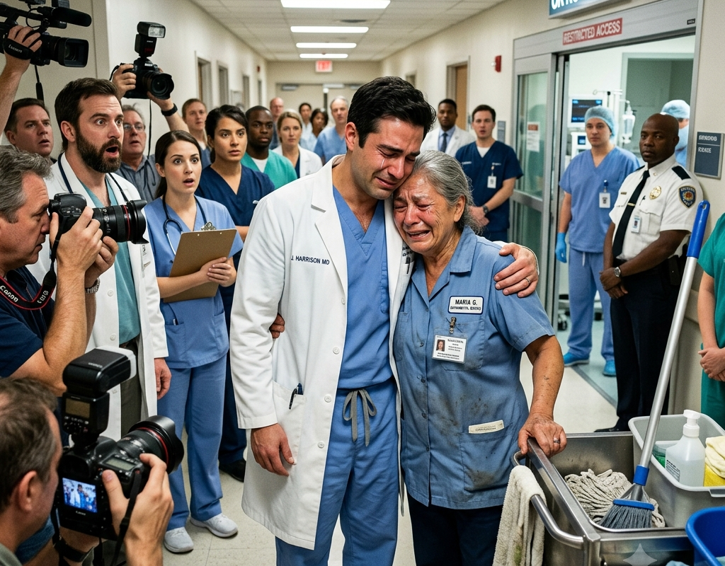 The Hospital Cleaner Was Asked to Leave the Operating Room—Seconds Later, America’s Top Heart Surgeon Ran Over and Called Her “Mom”