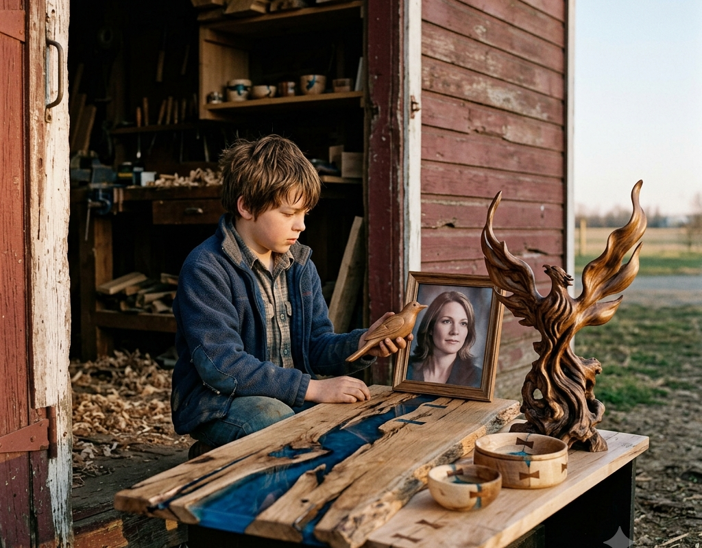 The Boy Who Collected Scrap Wood and Was Mocked Has Transformed Deep Cracks and Scars into Priceless Artistic Masterpieces