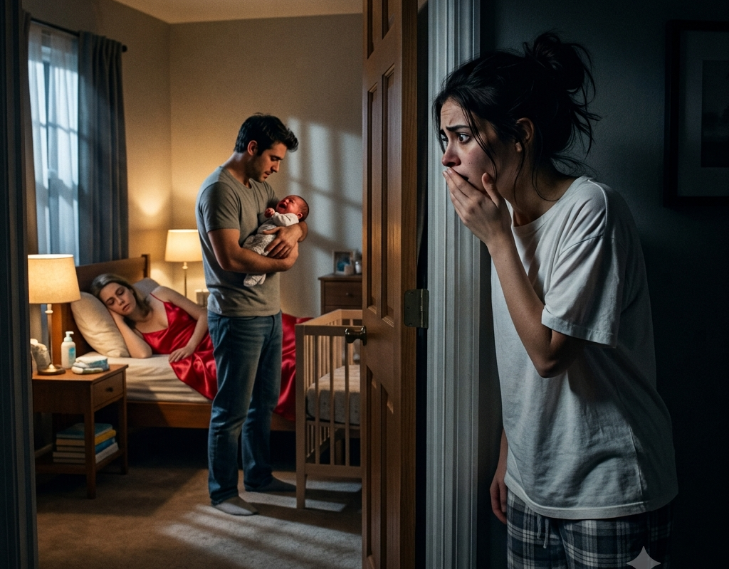 I Saw My Husband Sneak Into My Sister-in-Law’s Bedroom at 2 A.M.—I Peeked Through the Door and Froze at the Scene Inside