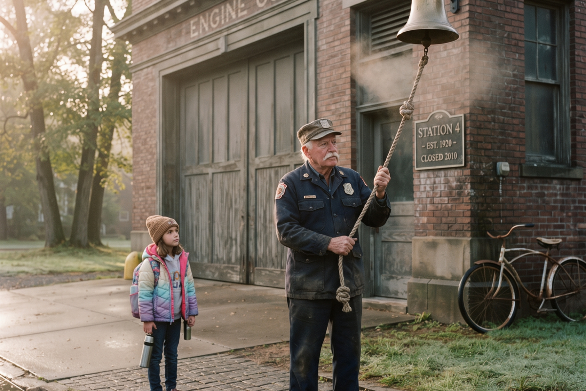 Every Morning, the Old Firefighter Rang the Bell at the Closed Station