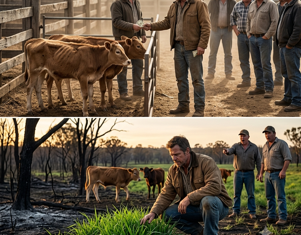 Everyone Laughed When I Bought the Thin Calves — Until They Found Grass Where the Fire Had Been