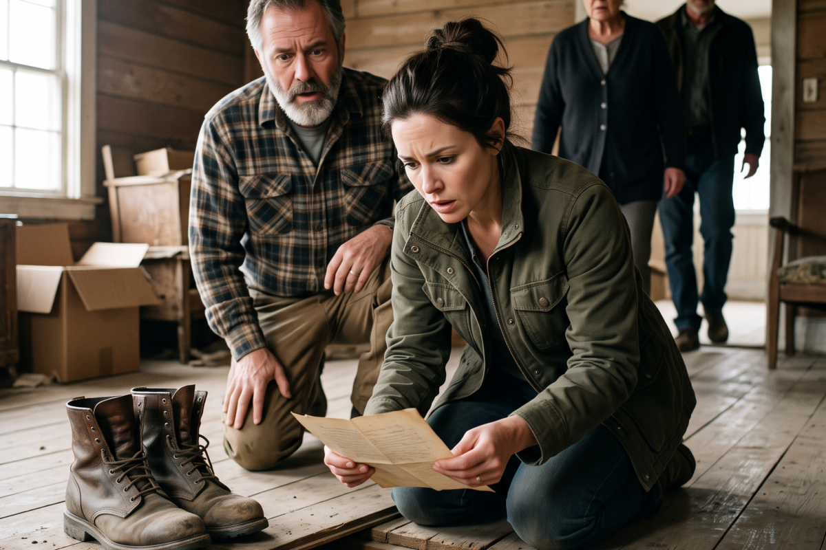 My Late Husband’s Family Kicked Me Out — Then His Work Boots Led Me to a Deed Under the Floorboards