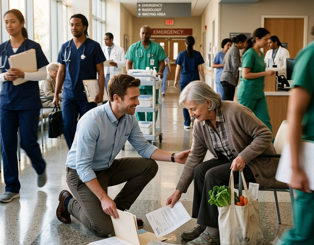 He Pretended to Be Lost at the Hospital So an Elderly Stranger Would Never Feel Embarrassed—What Happened Next Touched Everyone