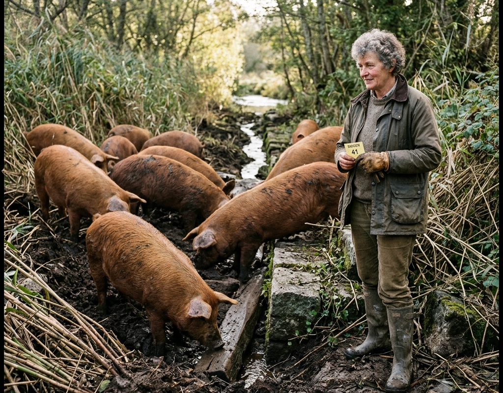 Margaret began to notice Old Bess’s behavior when she saw that the mud on him when he returned to his pen wasn’t the dark gray of the swamp, but a reddish-brown mixed with fine grains of sand