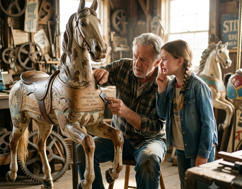 A Broke Grandfather Spent His Last $40 on a Broken Carousel Horse — Six Months Later, It Saved the Town Fair