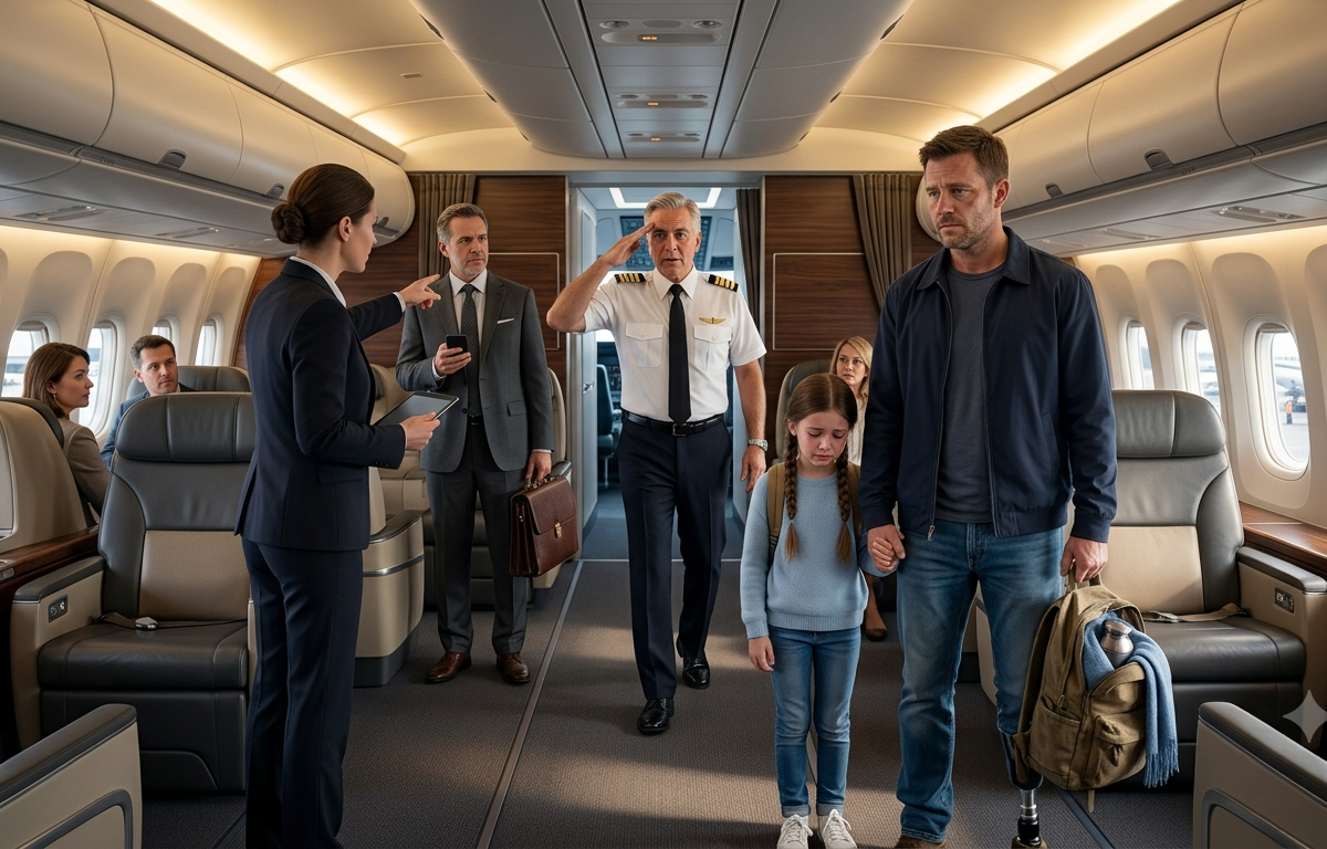 ✈️ The Airline Took Away the First-Class Seats My Daughter and I Had Saved Two Years For—Then the Captain Read My Name and Stopped the Entire Plane
