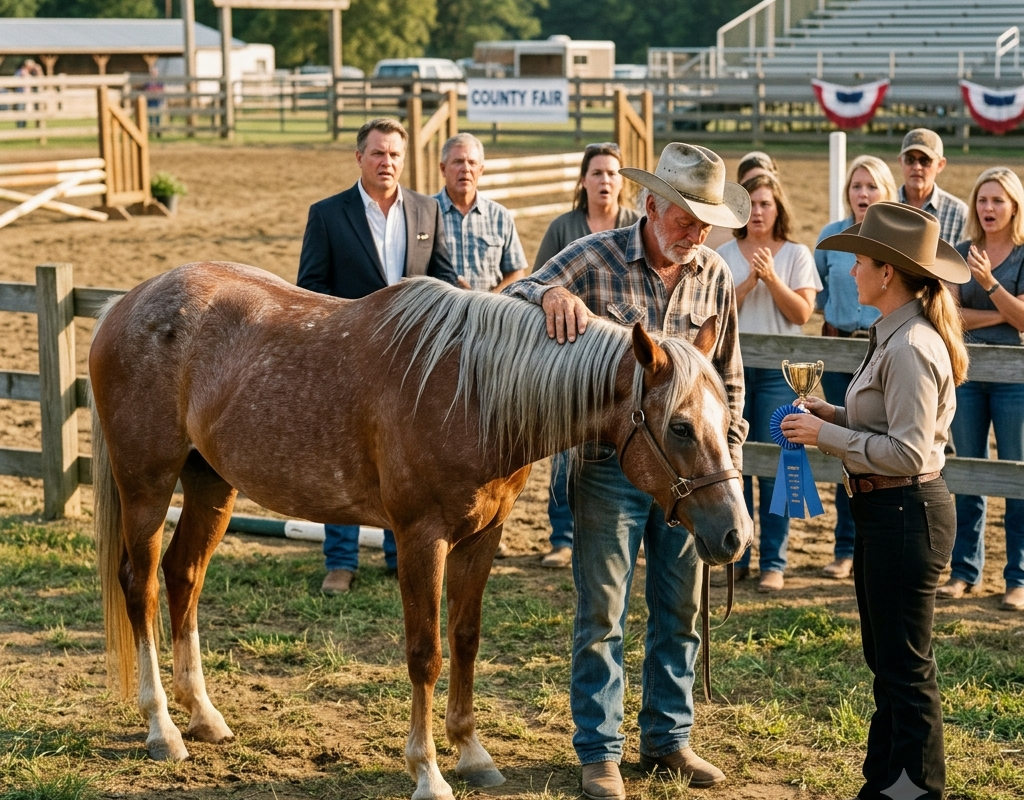 They Said His Old Horse Was Finished — Then It Won the County Fair Without Running