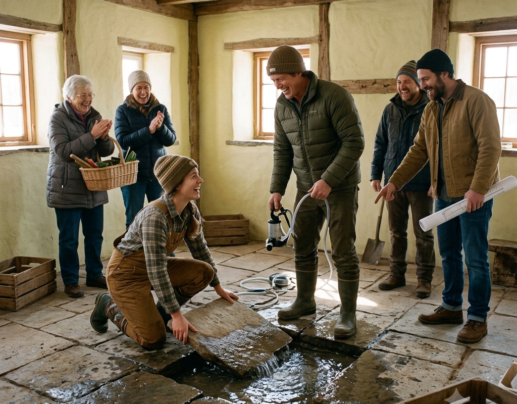 I Bought the Farm With the Dead Well — Then the Water Came Back Under the Stone Floor