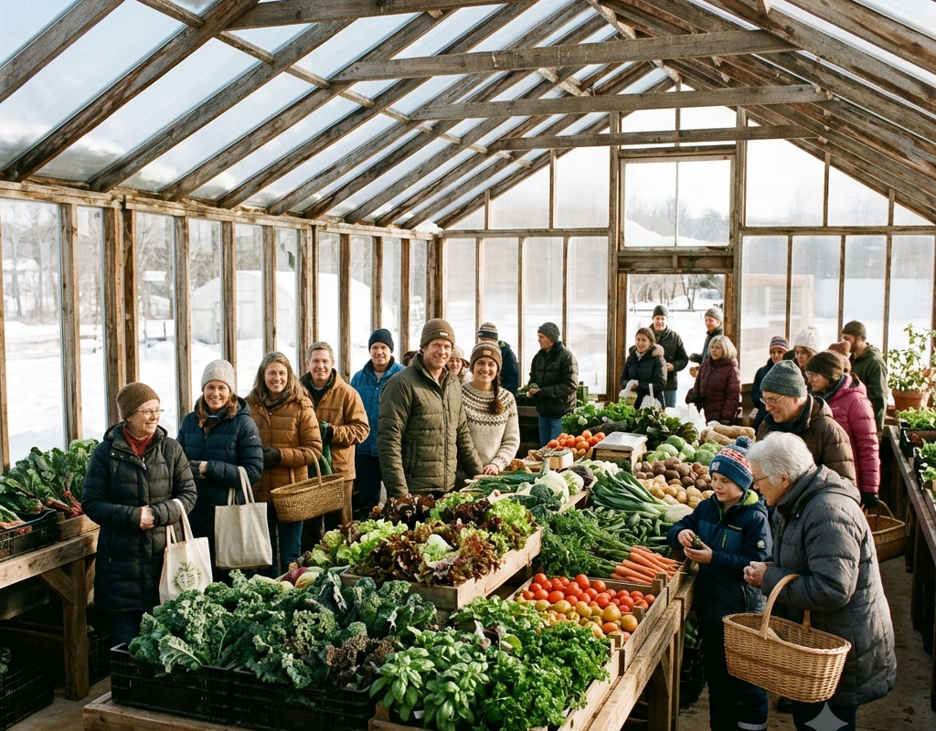 I Bought the Farm With the Broken Greenhouse — Then the Town Lined Up for Vegetables in January