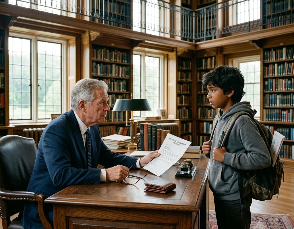 The Private School Founder Lost His Wallet. I Returned It — Then He Saw My Scholarship Rejection Letter