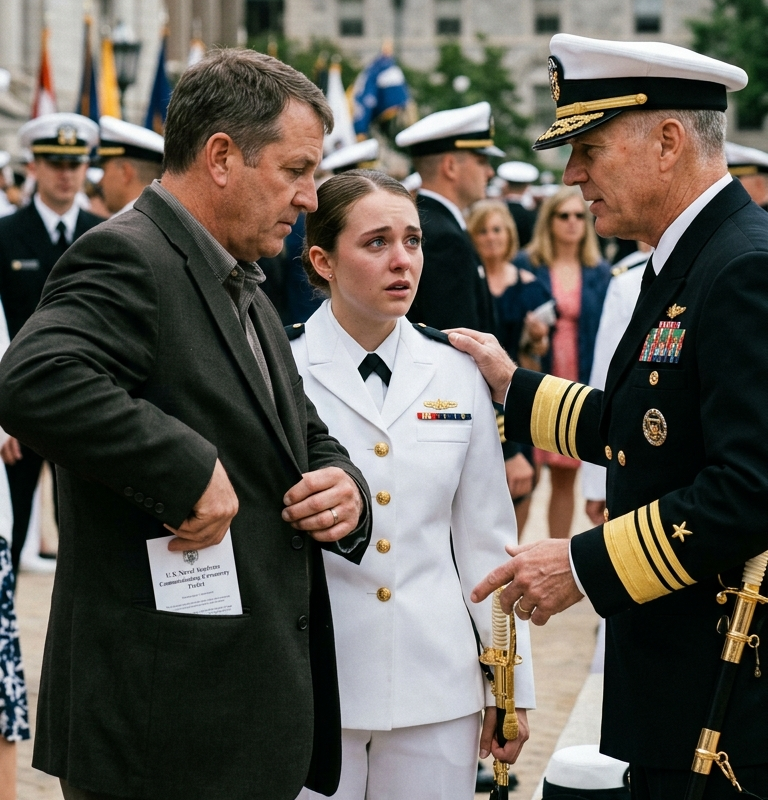 My Father Took My Naval Commissioning Ticket — Then the Admiral Said the Sword Ceremony Was Waiting for Me