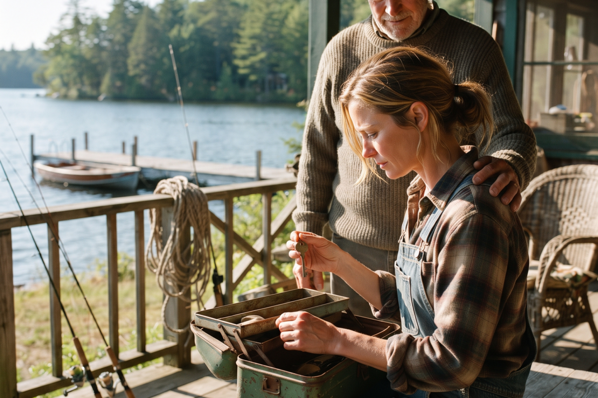 They Gave Me My Father’s Broken Fishing Tackle Box — Then I Found the Key to the Lake House Inside