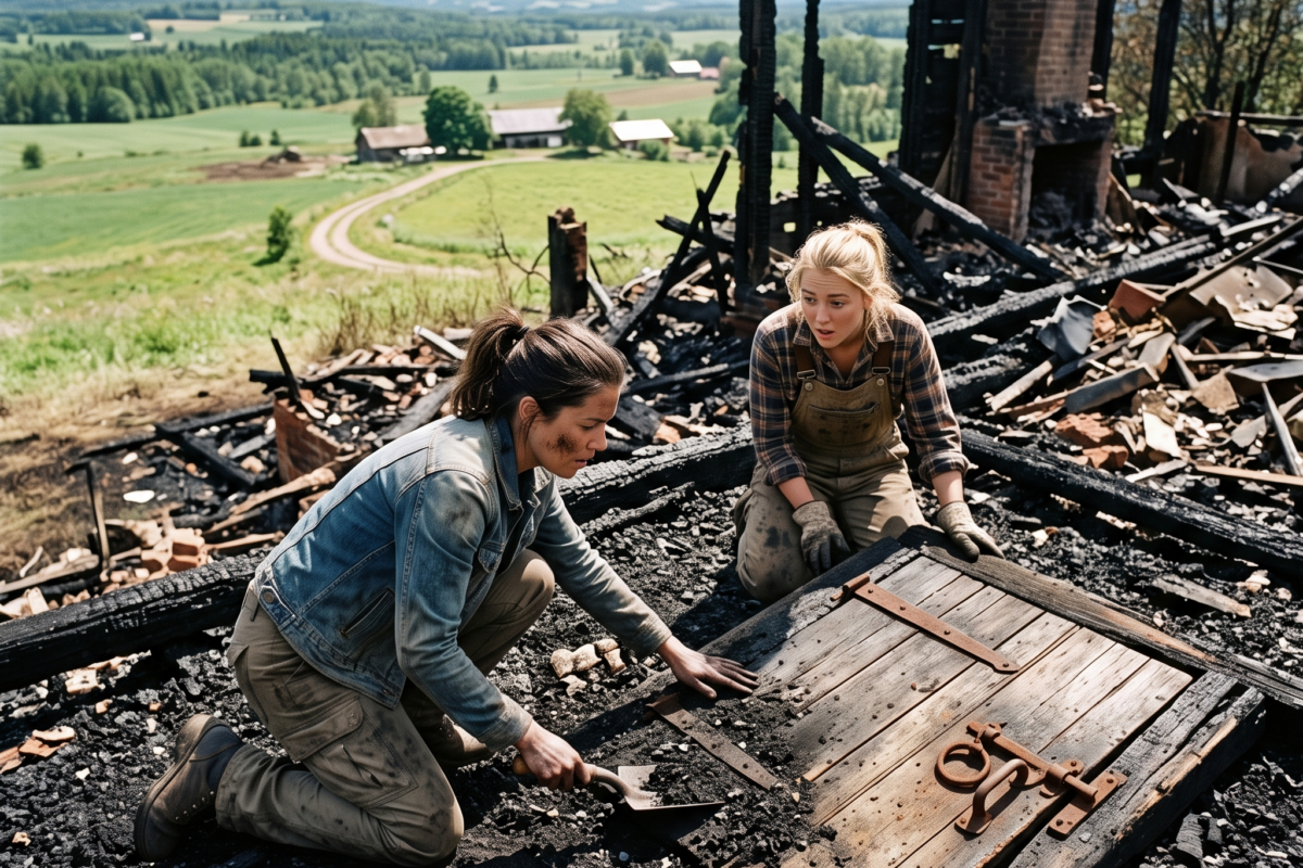 My Relatives Left Me a Burned Farmhouse as a Joke — Then I Found the Cellar Door Under the Ashes