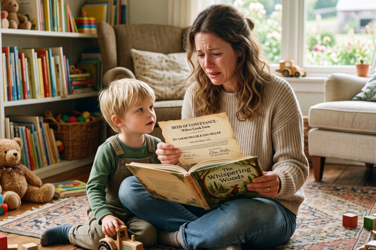 I Found a Deed in My Son’s Storybook — My Father Had Hidden a Farm for Us Before He Died