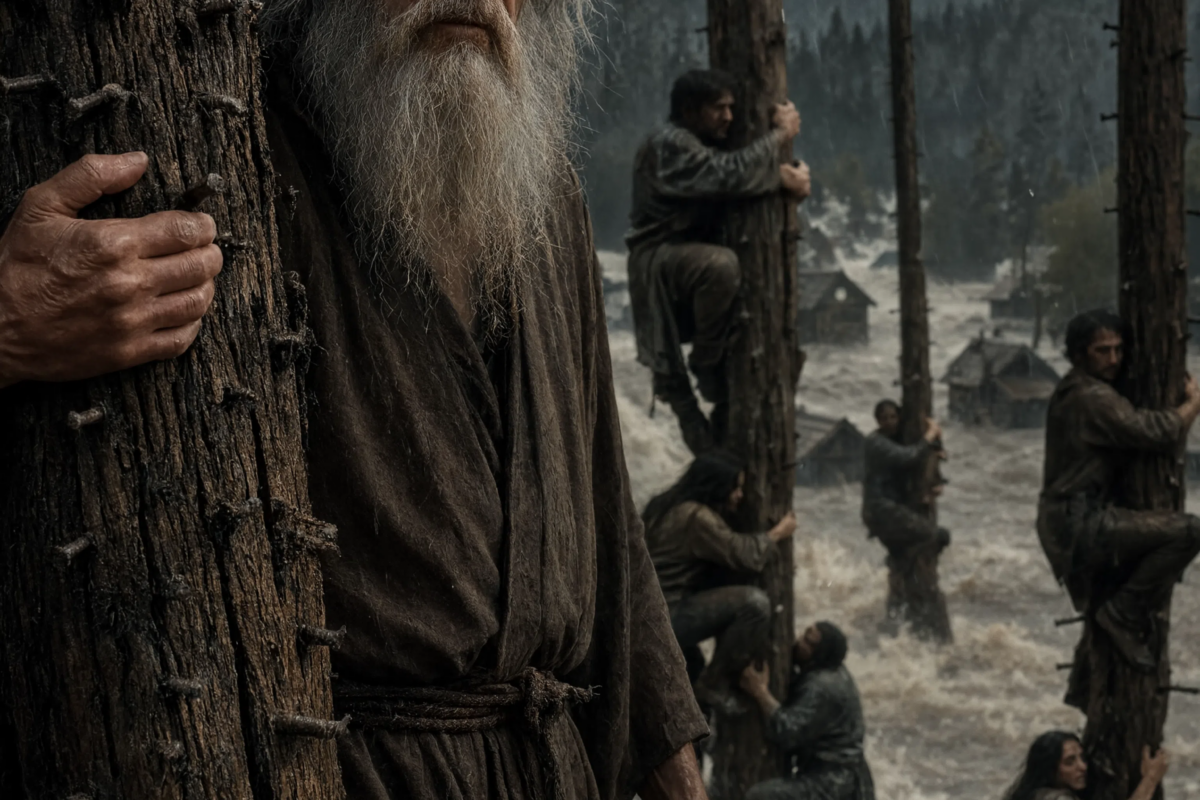 Every day, the strange old man wandered through the village hammering hundreds of nails into tree trunks. Everyone called him crazy—until the day Mother Nature unleashed her fury and proved he had known the truth all along.