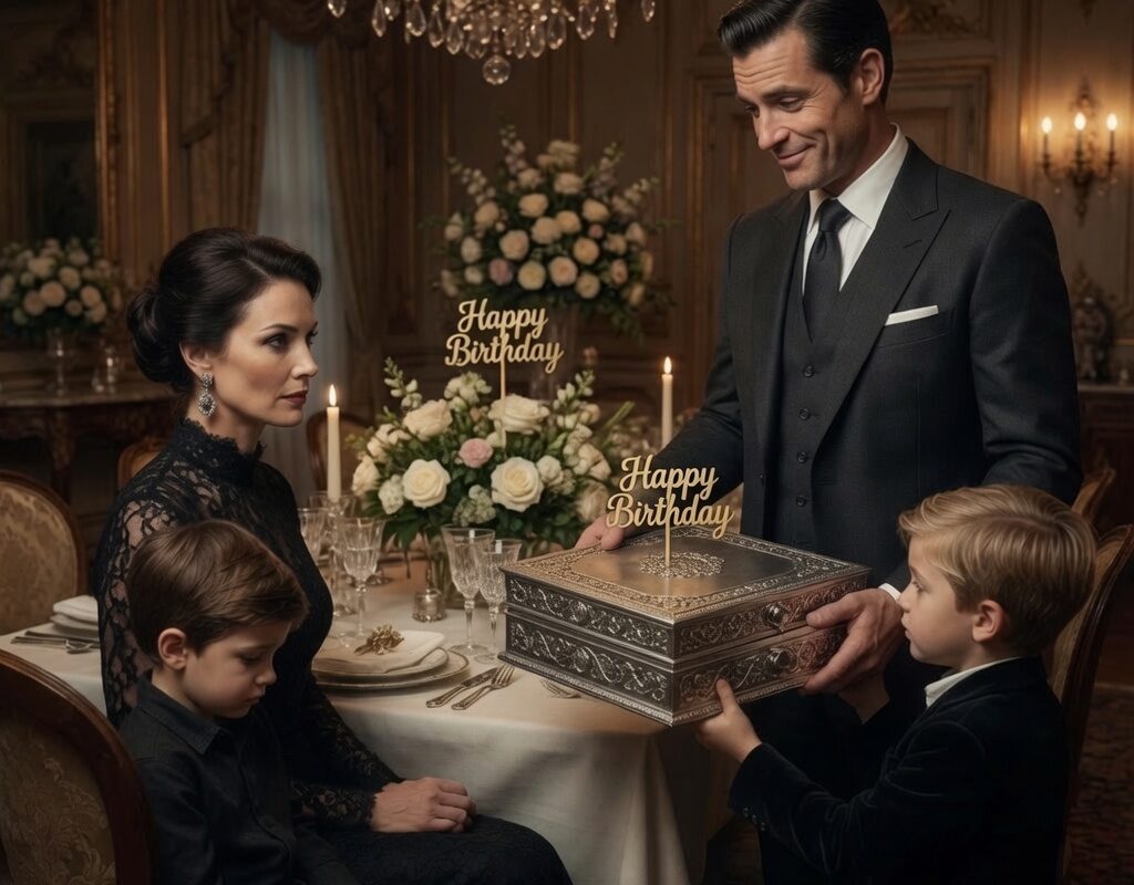 My husband sl@pped my son for wanting a simple birthday cake, yet bought his nephew a brand-new iPad. My father witnessed it all—and with one move, my husband lost everything.