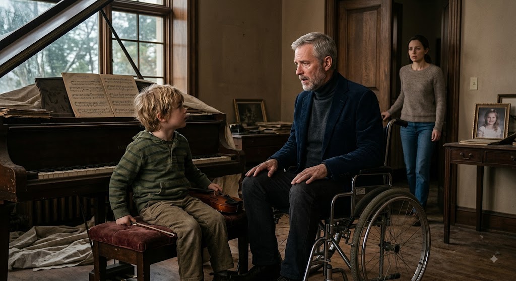 A cruel tragedy had once robbed former piano virtuoso Arthur Vance of both his legs and his daughter, yet an innocent question from a stranger’s child reawakened the loving notes that had seemed lost forever within that locked room