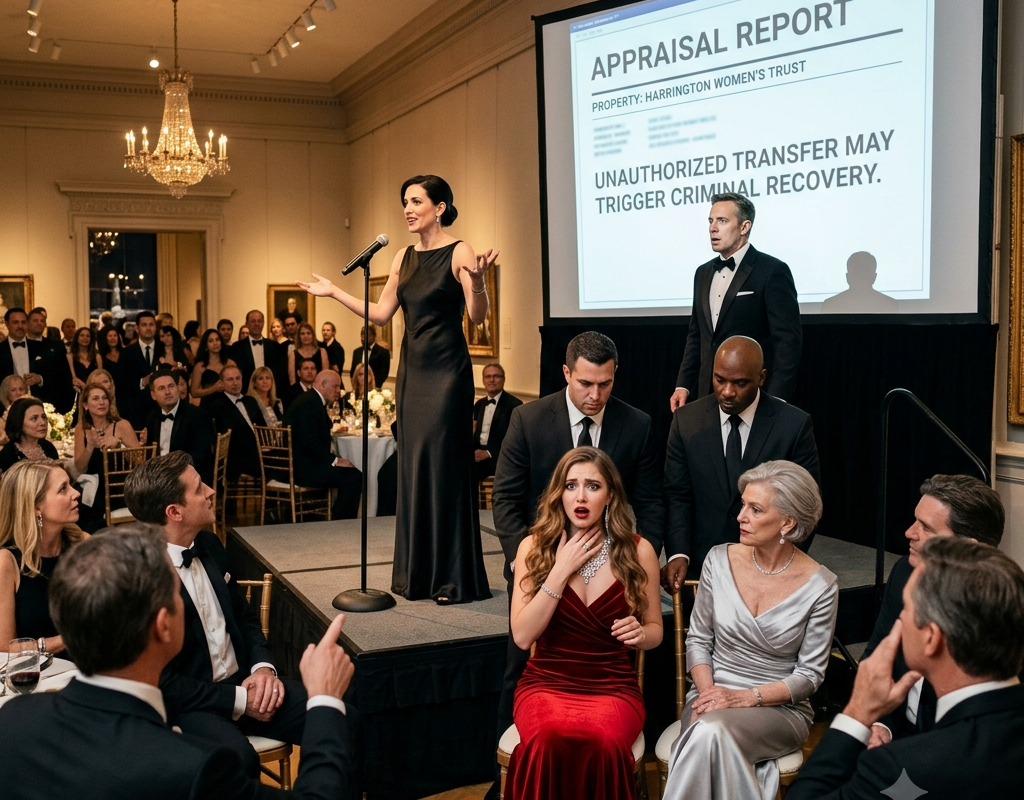 My Husband’s Mistress Wore My Mother’s Diamond Necklace to Our Museum Gala—Then I Put the Appraisal Report on the Big Screen