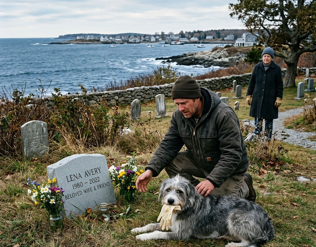 A Stray Dog Slept Beside My Wife’s Grave Every Night — Then It Brought Me Her Missing Wedding Glove
