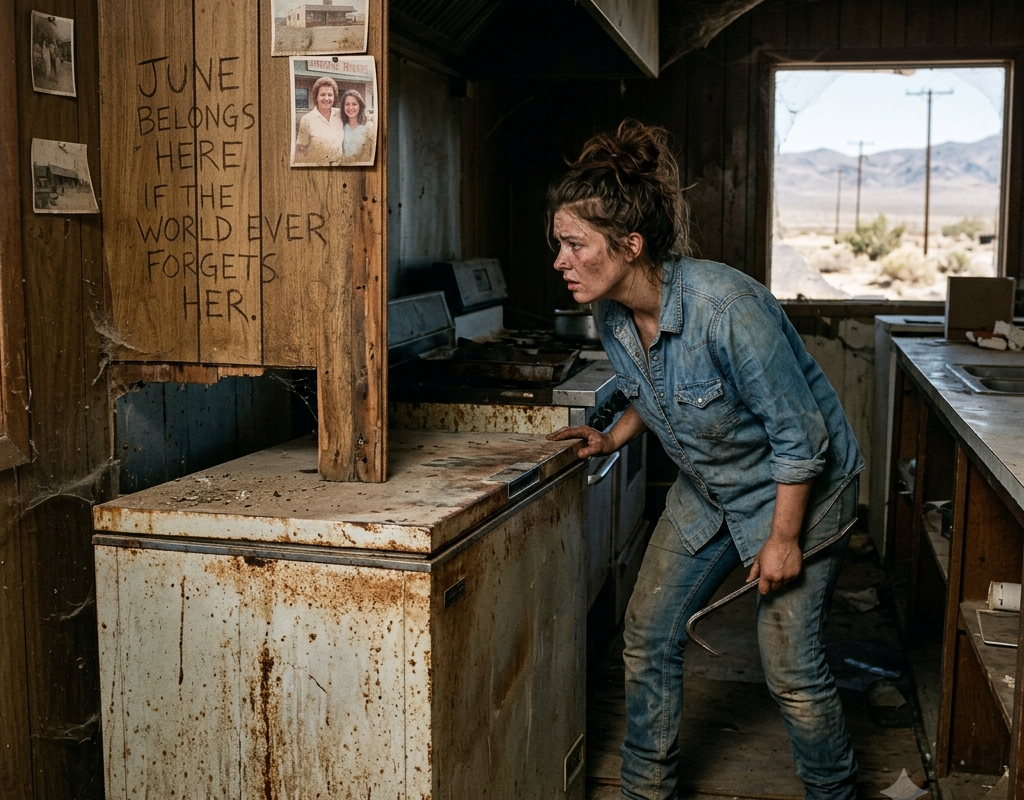 Her Stepmother Left Her With One Suitcase — Then She Bought a Desert Diner and Found Her Name Behind the Freezer