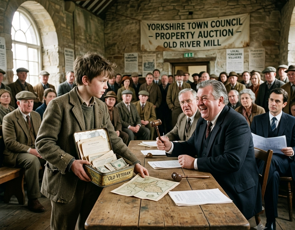 The Council Mocked the Boy Who Bid on an Abandoned Mill—Then His Tobacco Tin Proved the River Still Belonged to His Family
