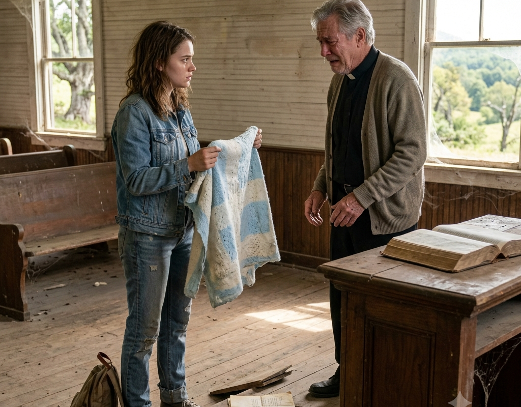 Her Father Dumped Her Bags on the Porch — Then She Bought an Abandoned Church and Found Her Baby Blanket Beneath the Altar