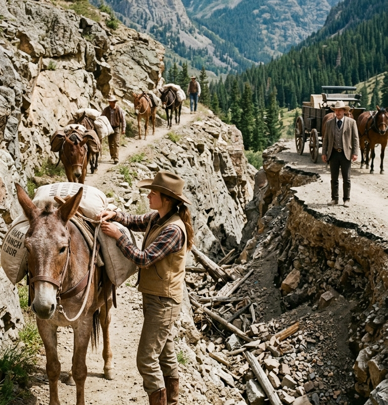 The Rich Rancher Called Her Mad for Buying 18 Old Mules — Then the Mountain Road Collapsed