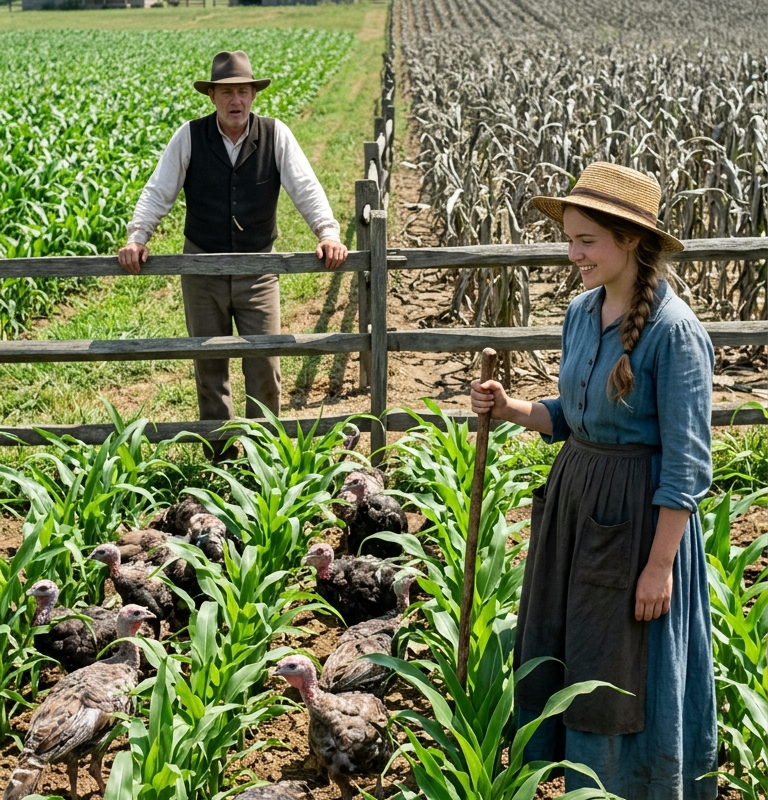 The Rich Farmer Called Her Mad for Buying 50 Scraggly Turkeys — Until the Beetles Took His Corn First