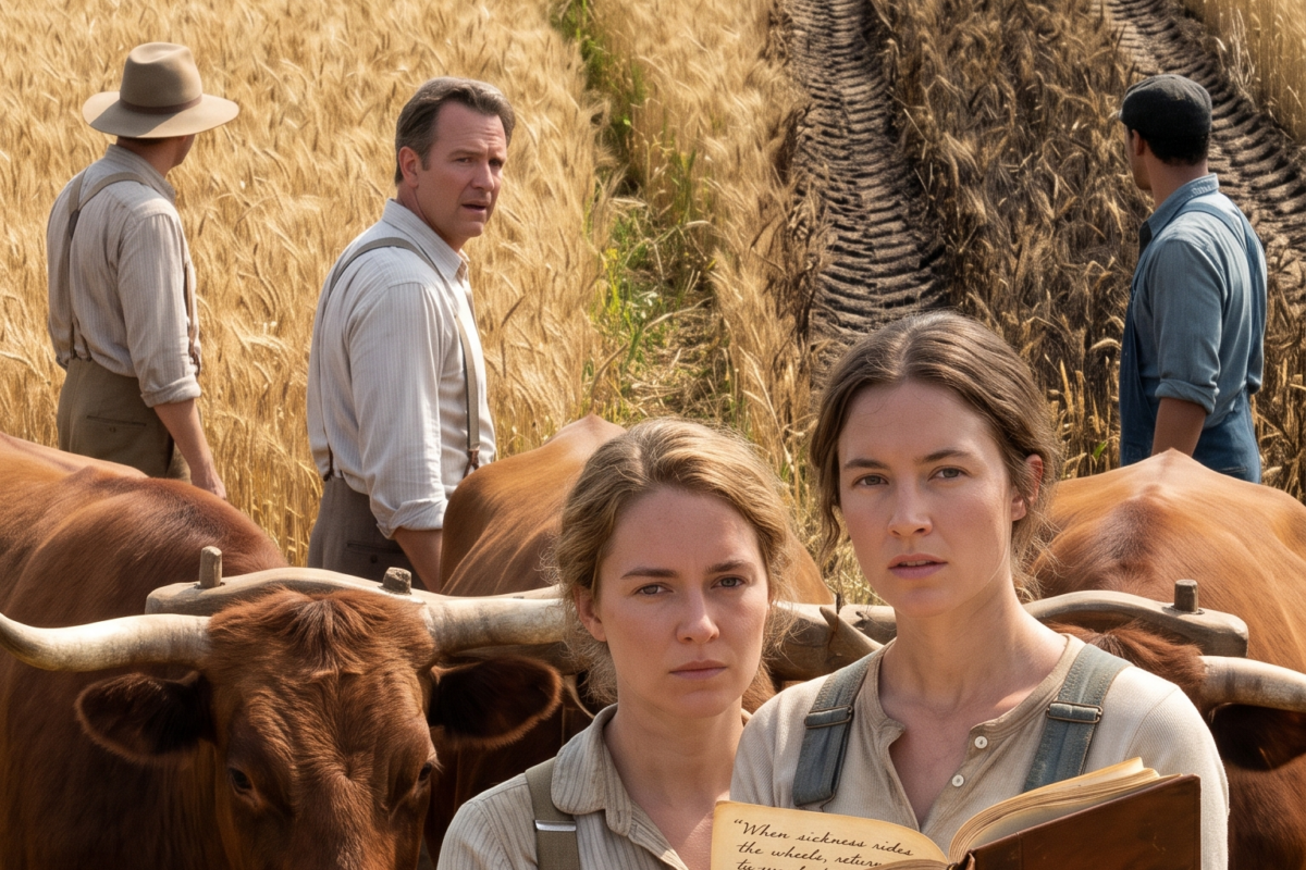 THE FARMERS LAUGHED WHEN SHE KEPT 22 SLOW OXEN — UNTIL THE WHEAT SICKNESS RODE THEIR MACHINES
