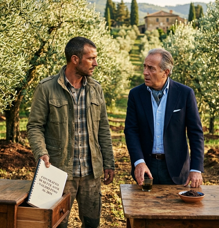 The Olive Mill Paid Him to Bury Black Pomace — Then His Dead Grove Turned Silver Again