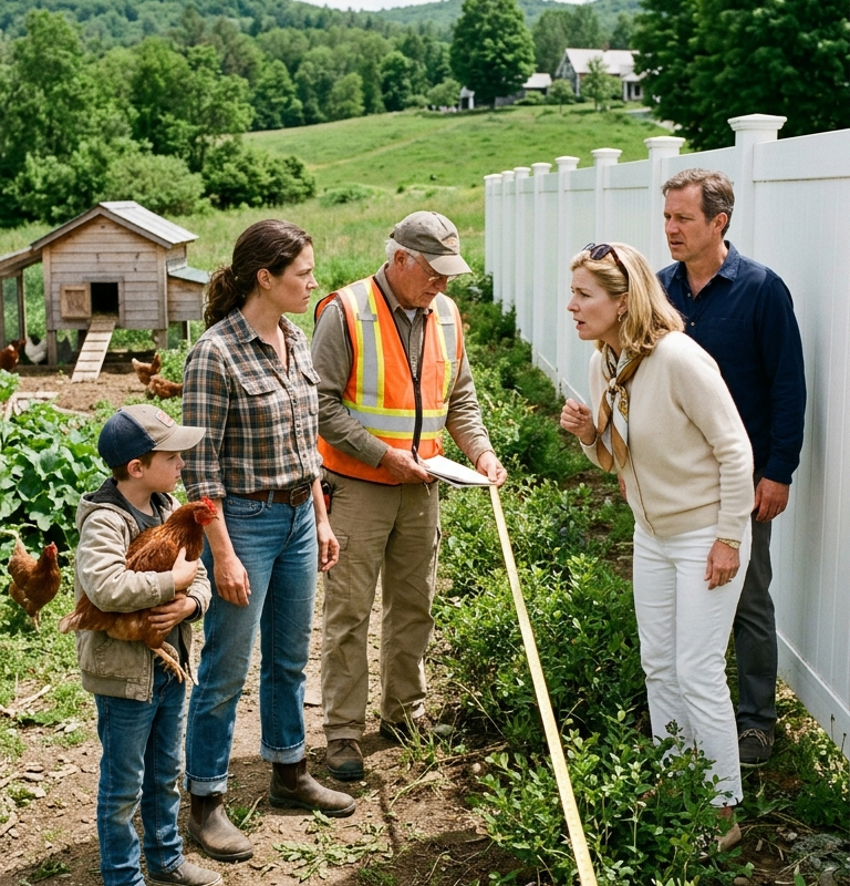 My Neighbor Reported My Backyard Chickens Every Week — Then Her Luxury Fence Turned Out To Be Hiding A Stolen Strip Of Land