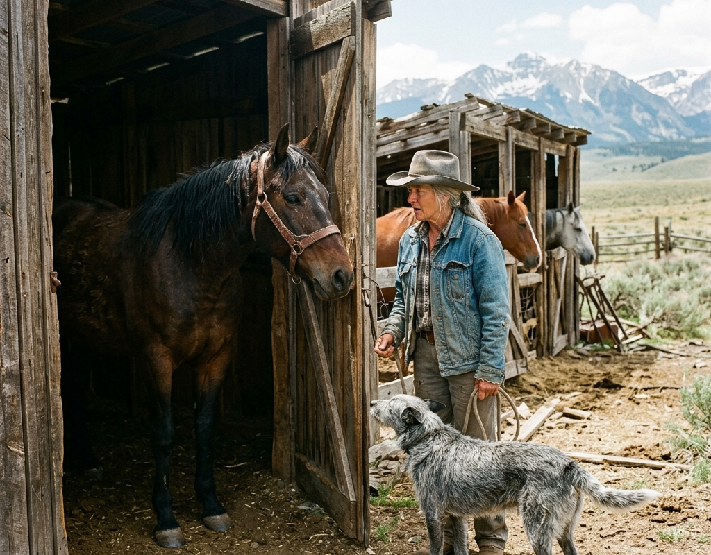 They Called Her Foolish for Feeding a Stray Dog — Until It Found the Horses Stolen From Her Late Husband