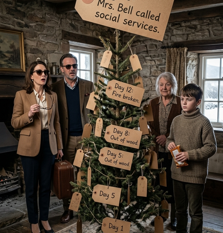 My Parents Left Me at Grandma’s Empty House for Christmas—When They Came Back, the Tree Was Covered in Evidence