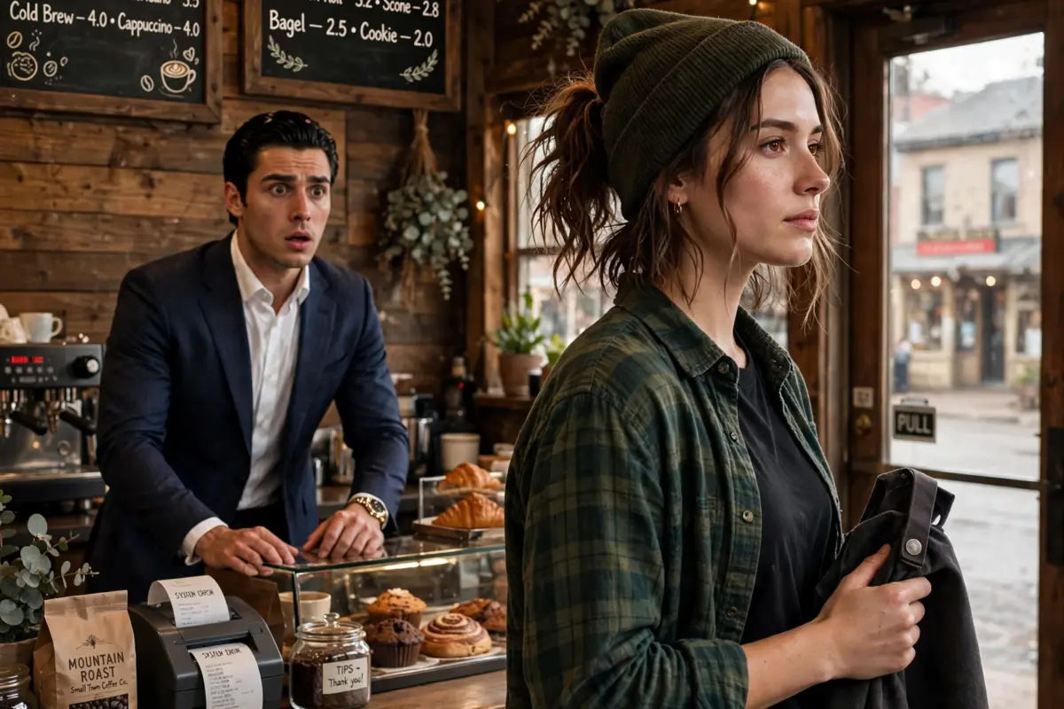 A young billionaire spent months pursuing a small-town coffee shop employee… then cruelly told her to “stop dreaming and worry about your own life,” but her final question left him speechless