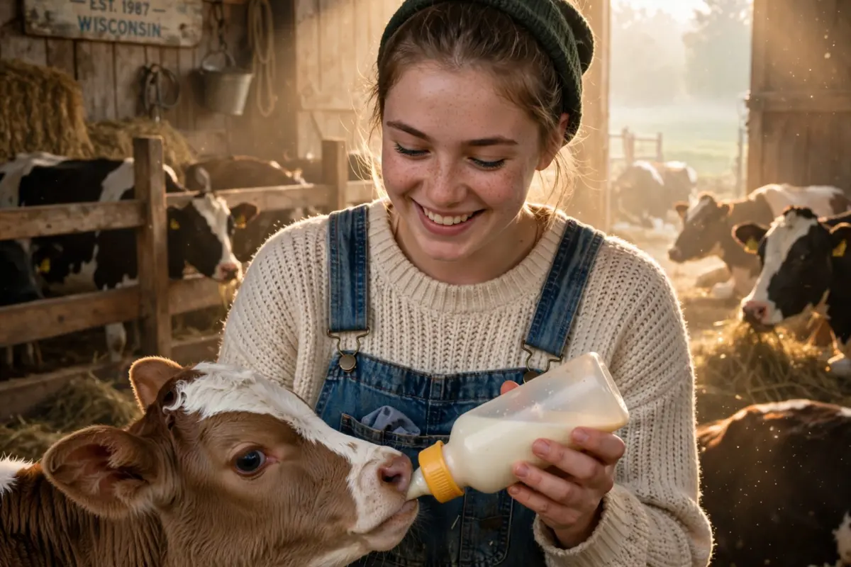 An 18-year-old girl reluctantly followed her family to a dairy farm… but one abandoned calf changed her life in ways no one ever imagined