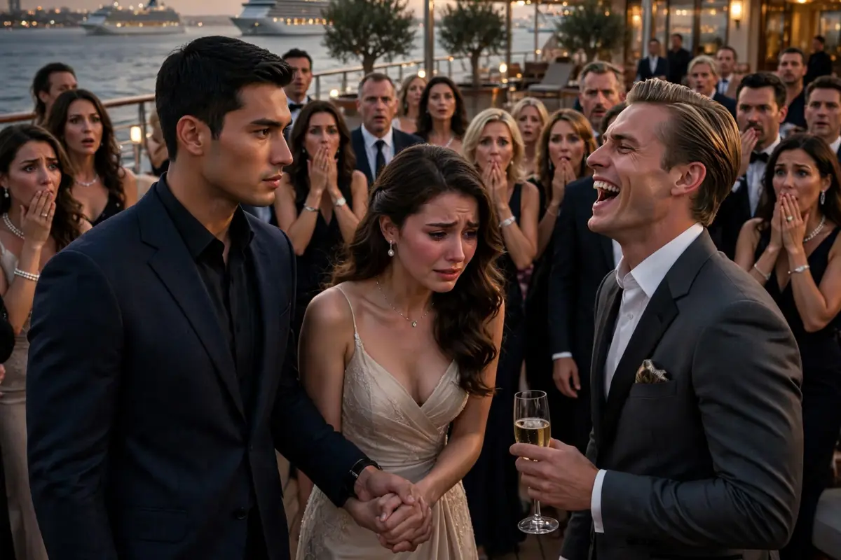 Her ex publicly made her look like a fool, and she thought the night couldn’t get worse… then the silent man beside her revealed he owned a $45 billion yacht empire