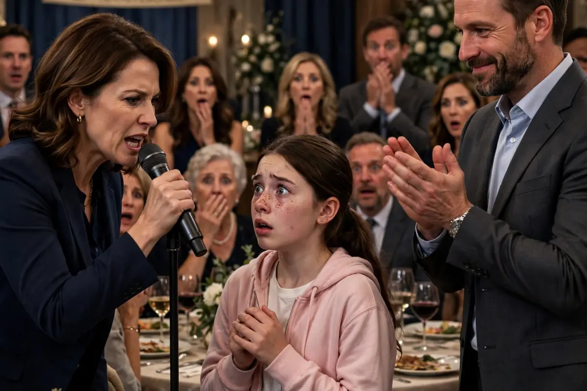 “She isn’t even our real daughter!” My mother screamed into the microphone in the middle of the ceremony, while my father stood up clapping like he had just won