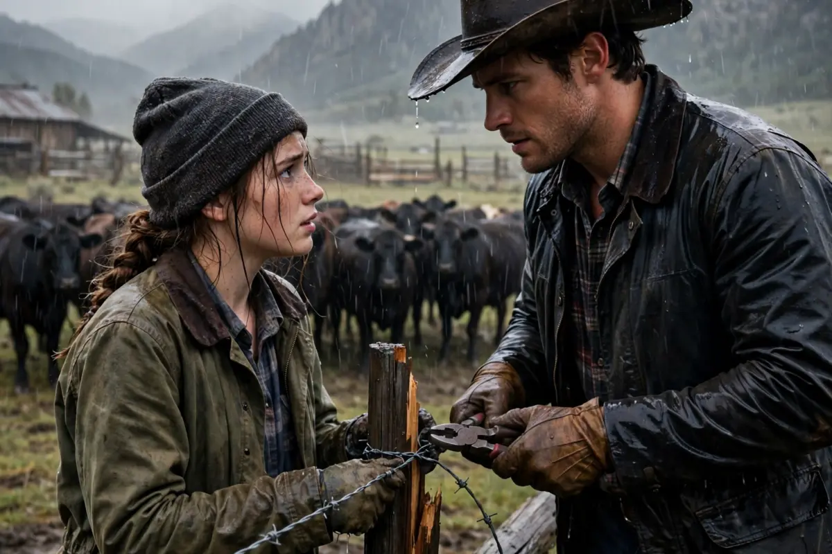 She spent years running a remote Wyoming ranch while quietly loving the cowboy next door, but when a brutal storm destroyed the fence, a shocking secret was finally revealed