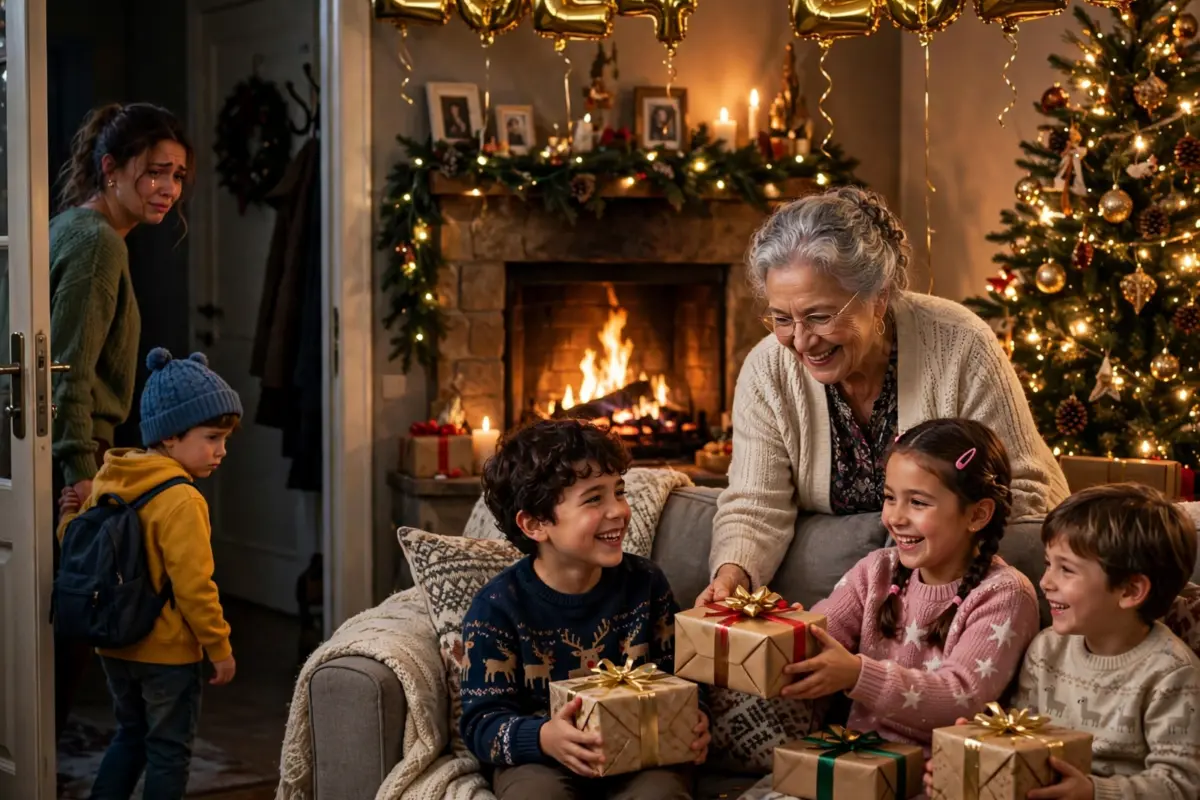 She gave every grandchild a gift except my child, so I left without a word and told her never to invite us again—then at 6 a.m. on January 1, the gift my family sent arrived at her doorstep