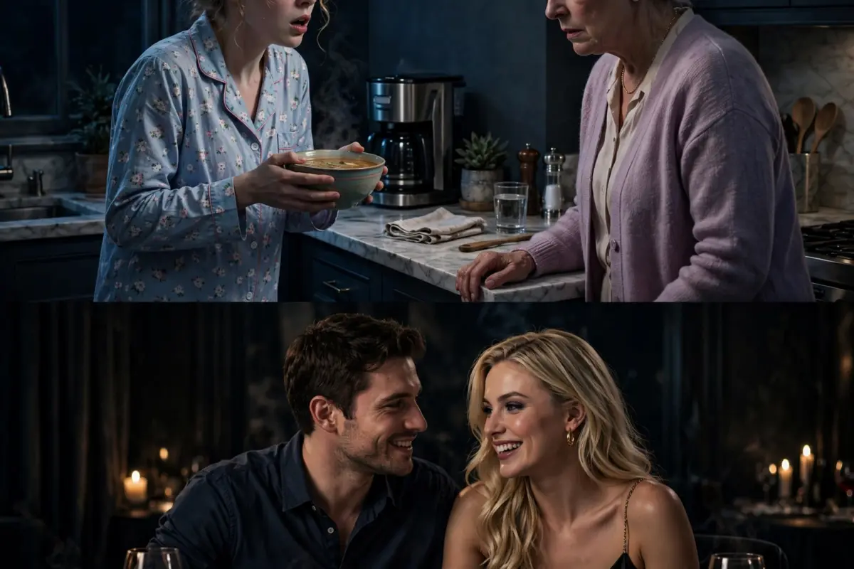 My mother-in-law poisoned my soup with white powder at 1:07 a.m., so I stayed silent and took the bowl straight to my husband and his mistress