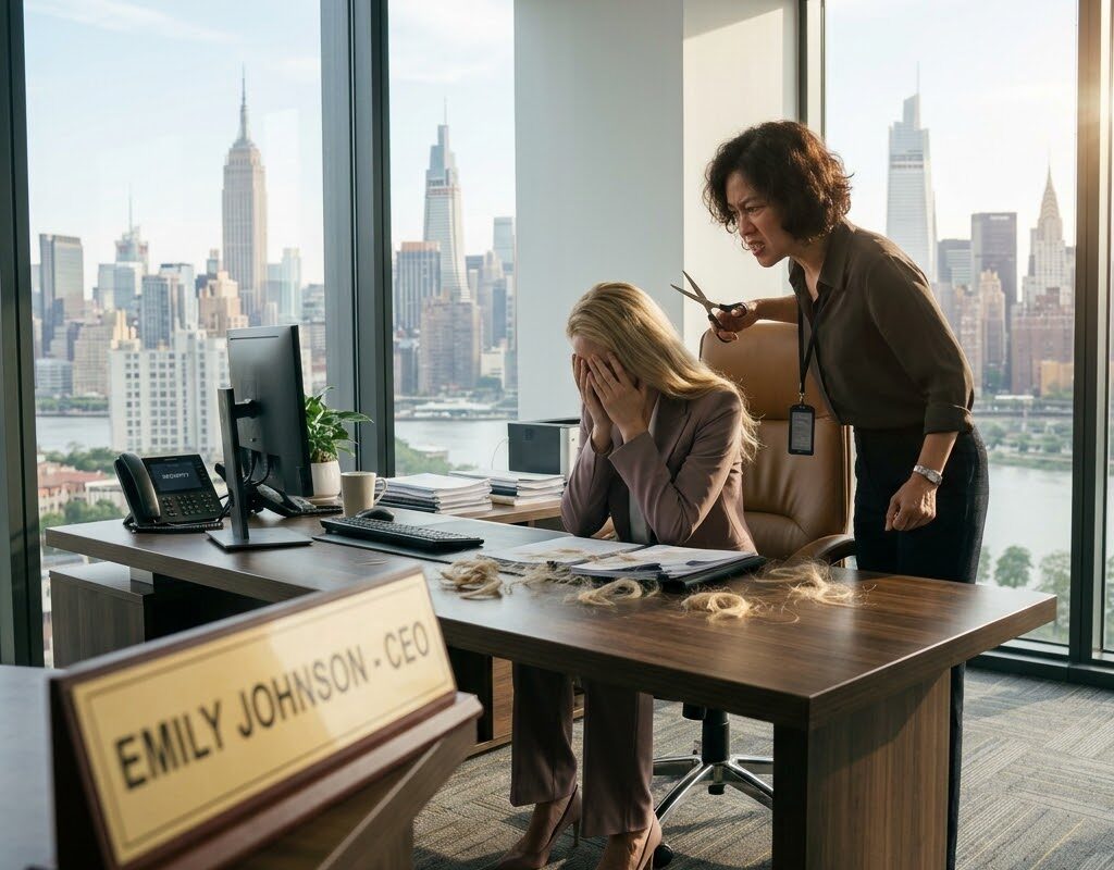 My husband’s mistress stormed into my office, seething with hatred, but the chilling composure of a CEO proved to be the death sentence for them both