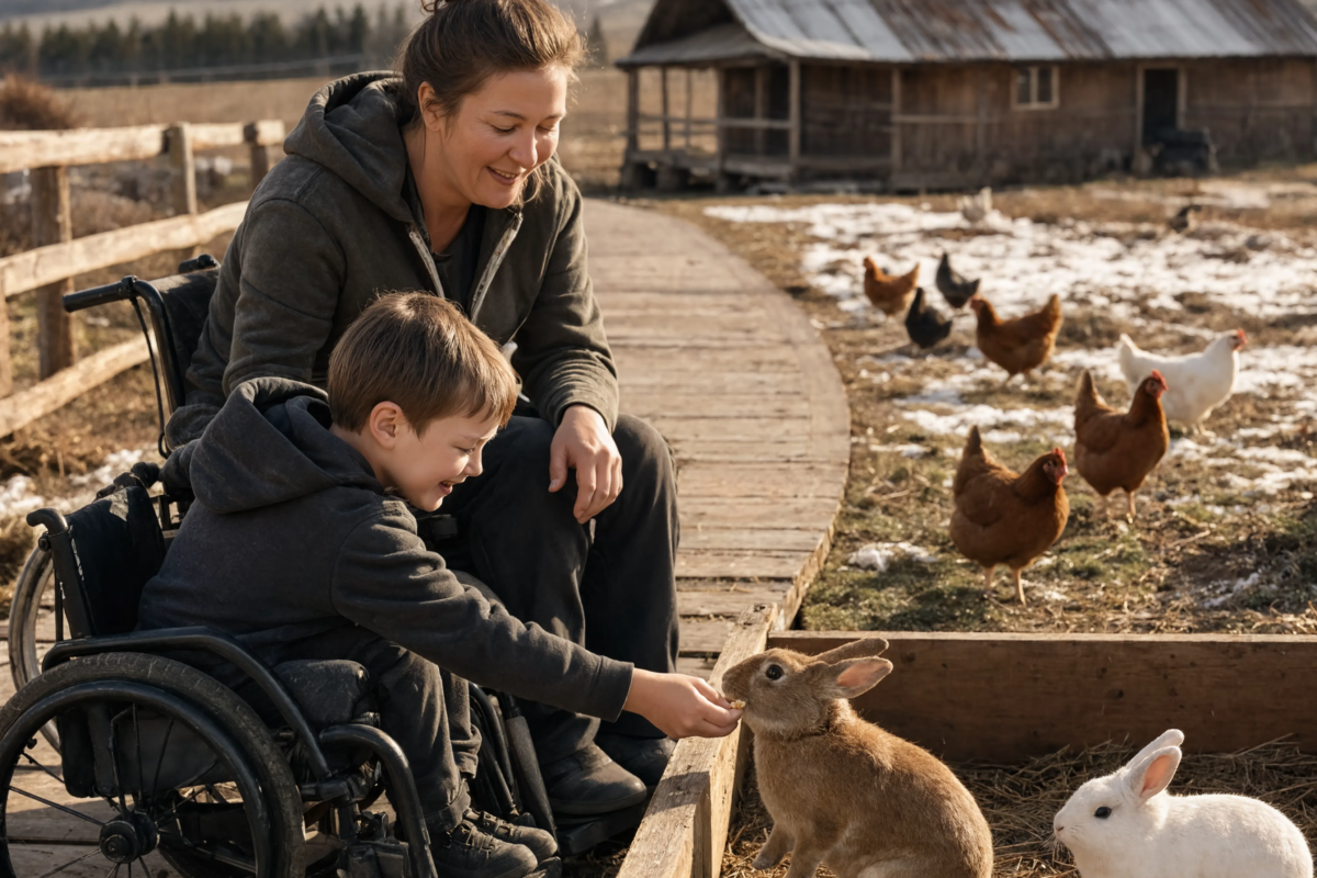 A wheelchair-bound Montana woman spent the entire winter rescuing injured and sick rabbits and chickens, until spring revealed the incredible result of everything she had done