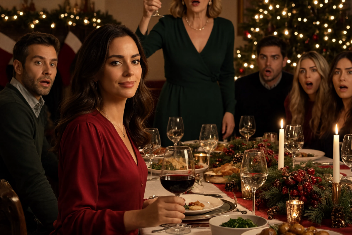 My family laughed at me for being 35 and still unmarried, but I calmly said, “I’ve been married for years”—and Mom froze with her glass still raised