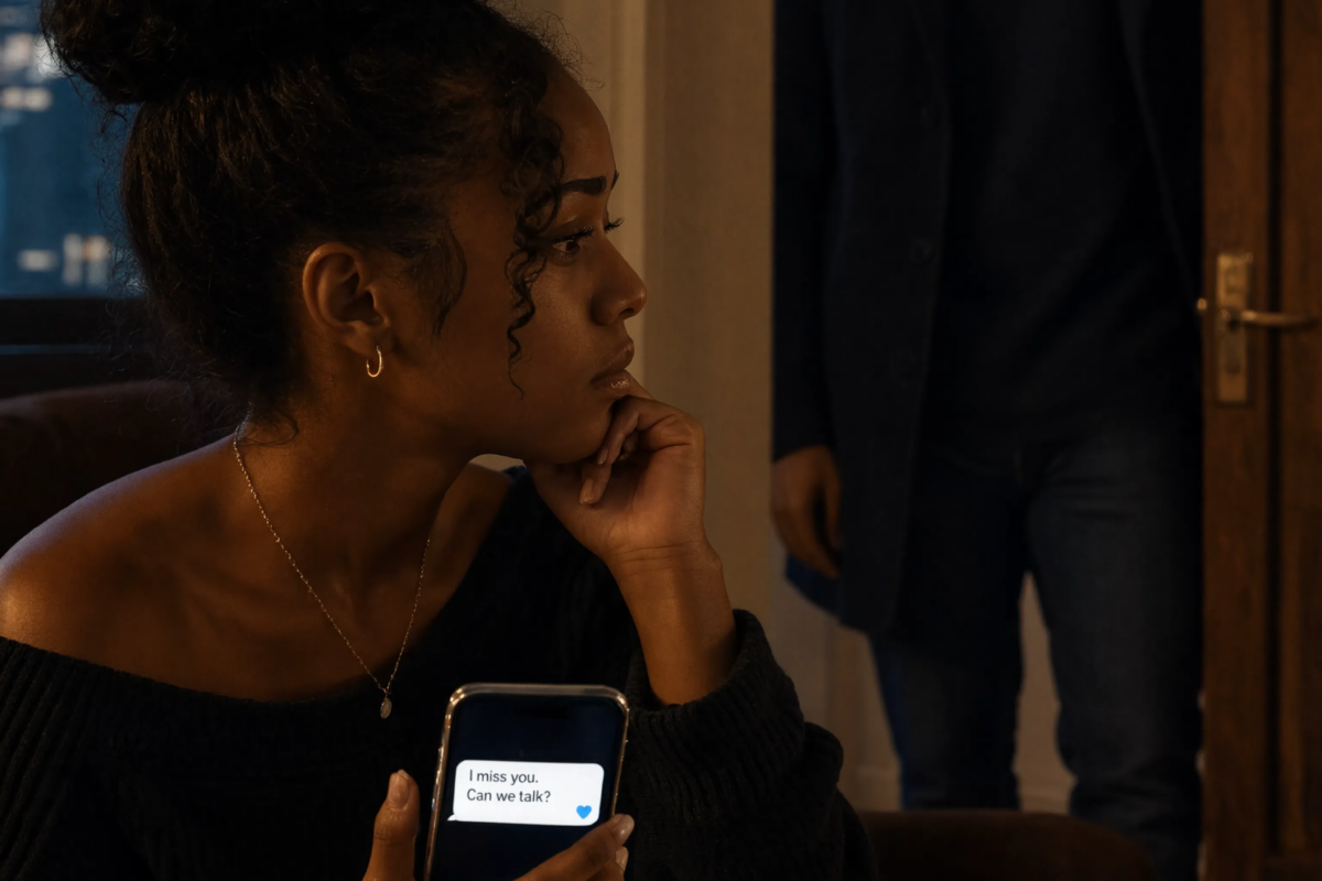 “He made me feel invisible again.” She sent the message to the wrong number by mistake… hours later, a stranger appeared at her door, changing her life in ways she never imagined