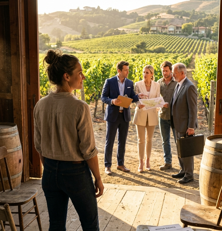My Cousins Took the Vineyard and Left Me the Empty Tasting Barn — Then the Water Rights Made Them Come Back Begging