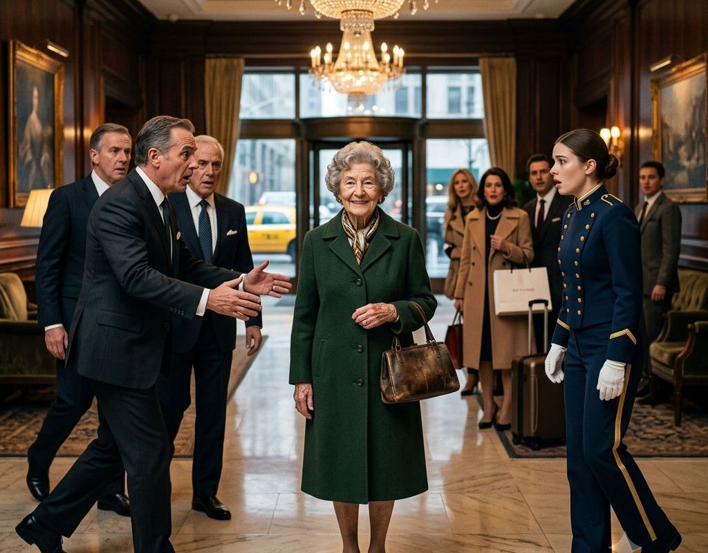 The Hotel Doorman Threw an Elderly Woman Out—An Hour Later, He Learned She Was Buying the Entire Hotel Everyone Laughed at the Poor Old Lady Outside a Lu