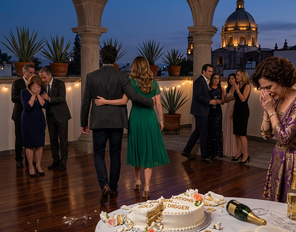 On our first wedding anniversary, my mother-in-law gave me a cake inscribed with: “Congratulations on 365 days of being a gold digger”—everyone laughed, thinking it was a joke, until my husband stood up