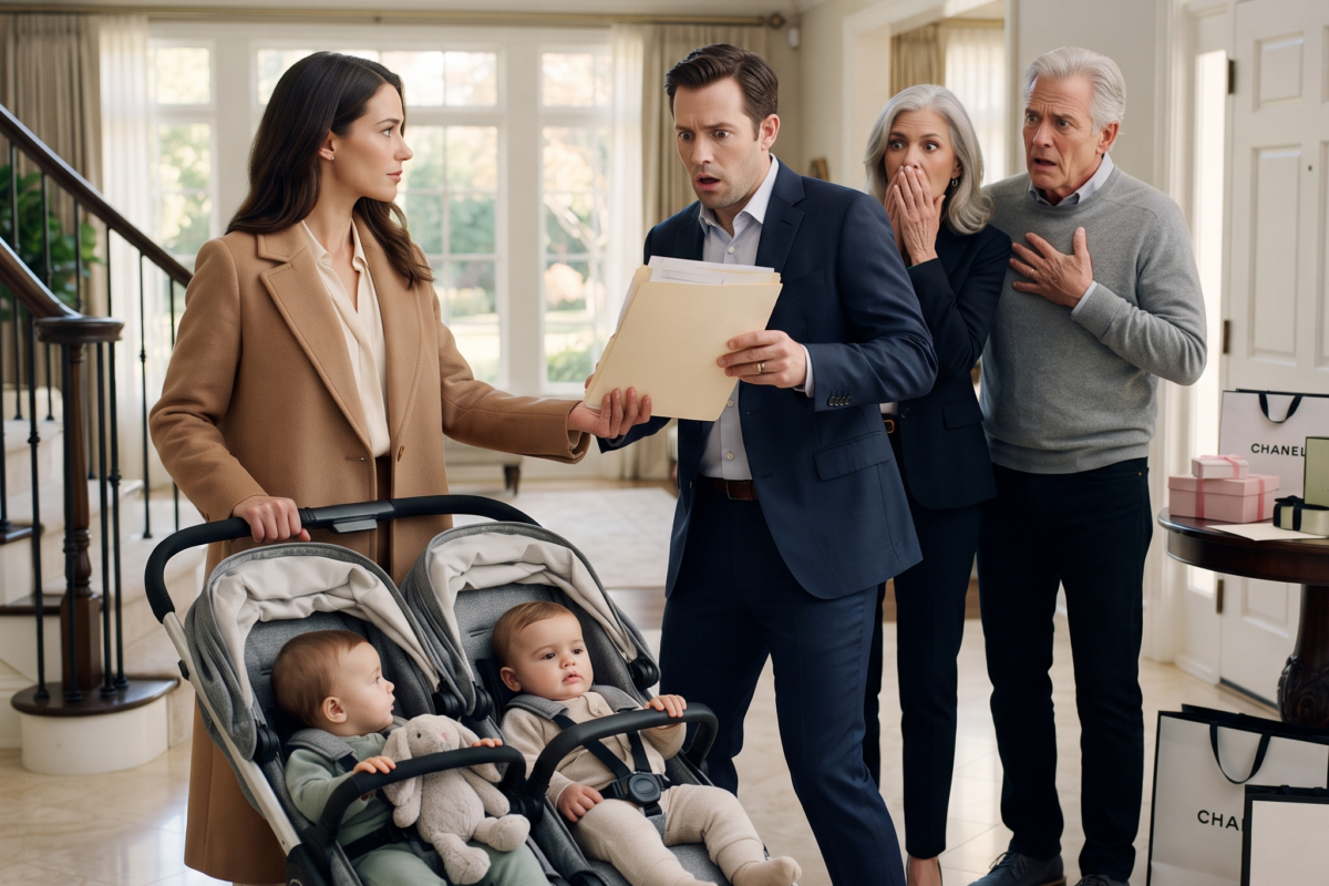 They Abandoned Me Pregnant With Twins Over “Gifts.” A Year Later They Came for the Babies—Then I Handed Them the Papers.